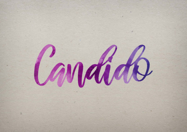 Free photo of Candido Watercolor Name DP