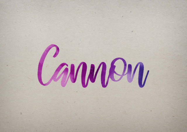 Free photo of Cannon Watercolor Name DP