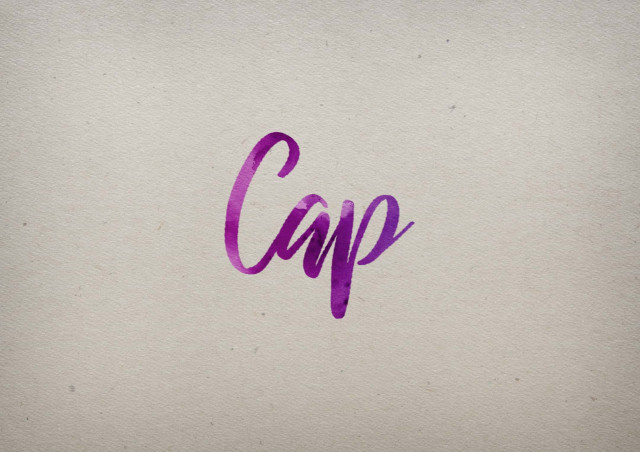 Free photo of Cap Watercolor Name DP