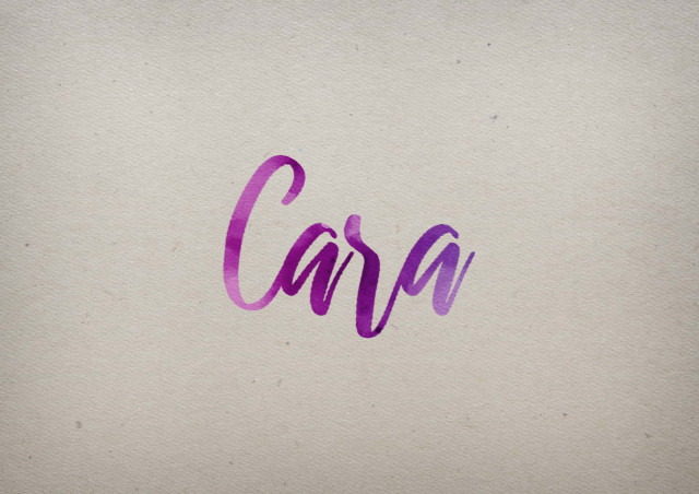 Free photo of Cara Watercolor Name DP