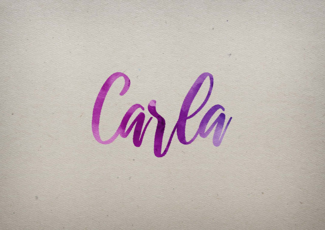 Free photo of Carla Watercolor Name DP