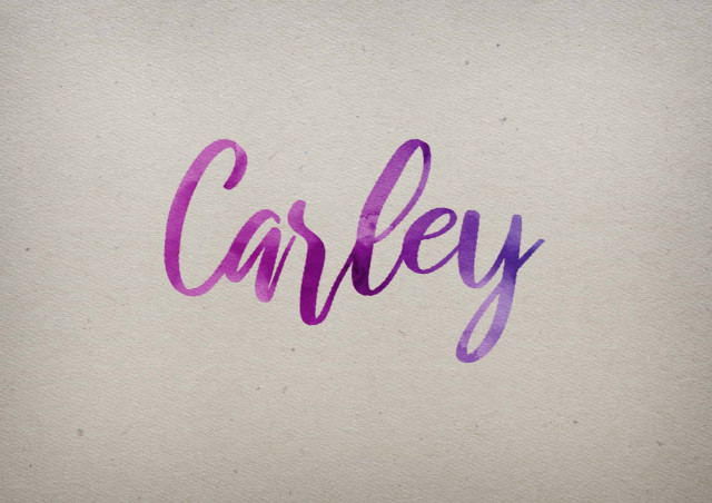 Free photo of Carley Watercolor Name DP