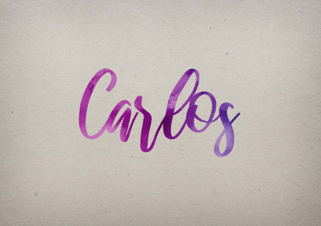 Free photo of Carlos Watercolor Name DP