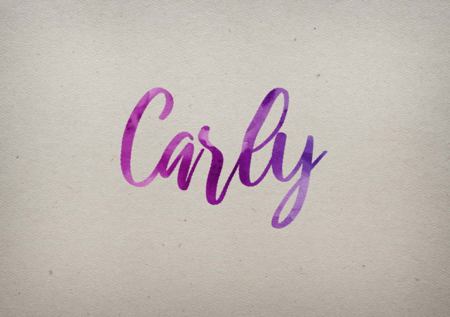 Free photo of Carly Watercolor Name DP