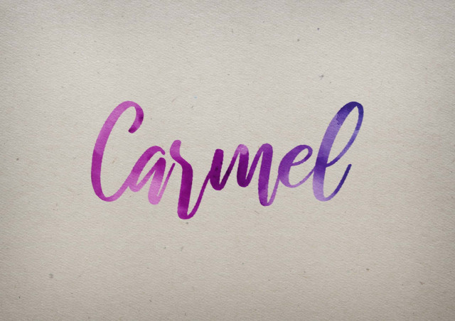 Free photo of Carmel Watercolor Name DP