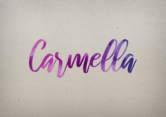 Free photo of Carmella Watercolor Name DP