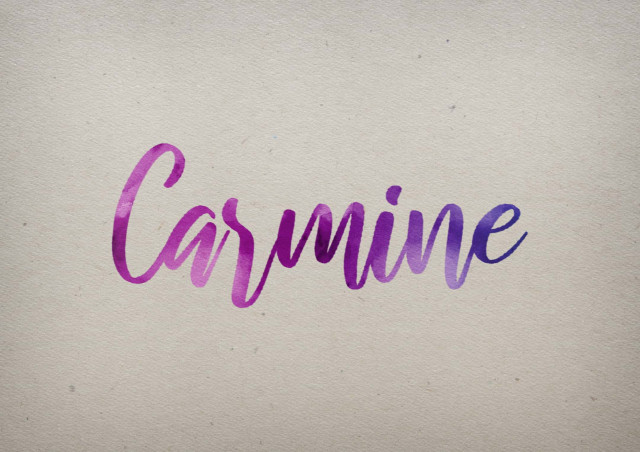 Free photo of Carmine Watercolor Name DP