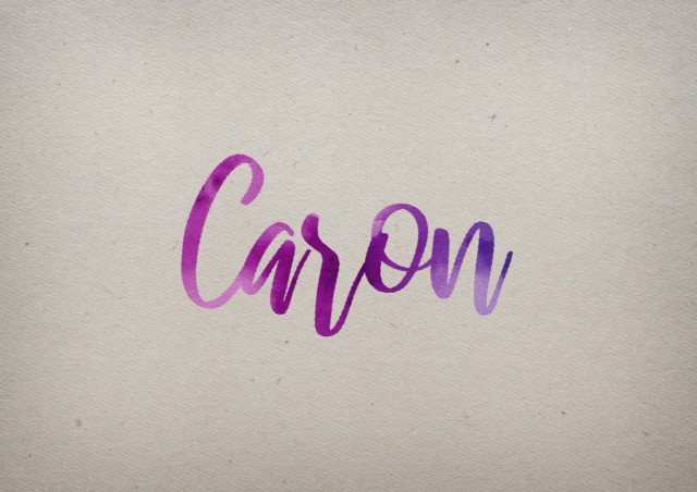 Free photo of Caron Watercolor Name DP