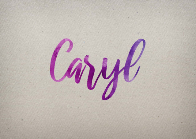Free photo of Caryl Watercolor Name DP