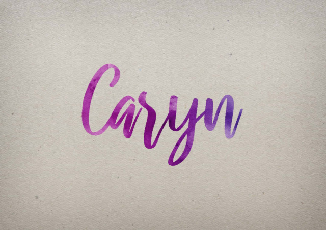 Free photo of Caryn Watercolor Name DP