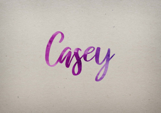 Free photo of Casey Watercolor Name DP