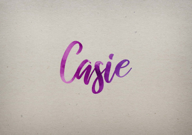 Free photo of Casie Watercolor Name DP