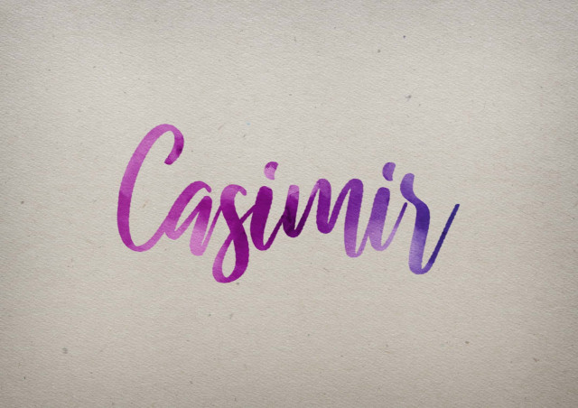 Free photo of Casimir Watercolor Name DP