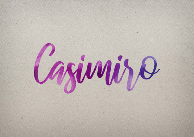 Free photo of Casimiro Watercolor Name DP