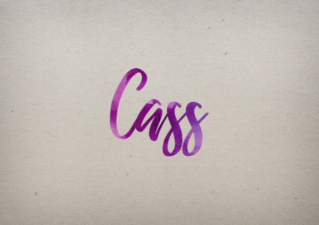 Free photo of Cass Watercolor Name DP