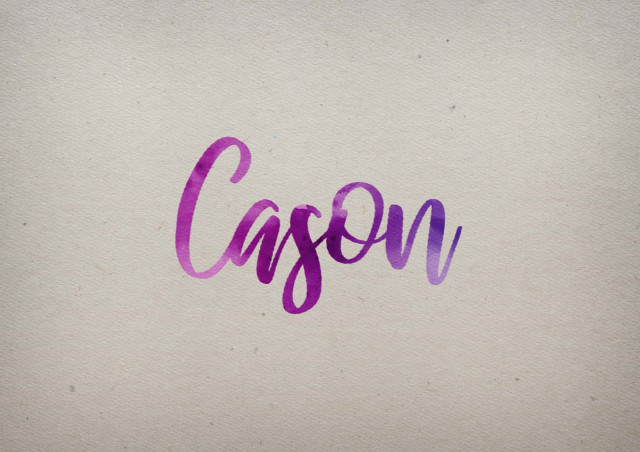 Free photo of Cason Watercolor Name DP