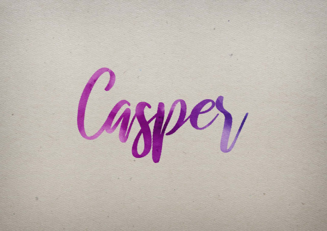 Free photo of Casper Watercolor Name DP