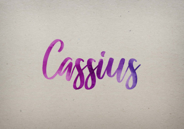 Free photo of Cassius Watercolor Name DP