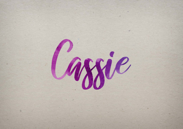 Free photo of Cassie Watercolor Name DP