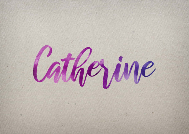 Free photo of Catherine Watercolor Name DP