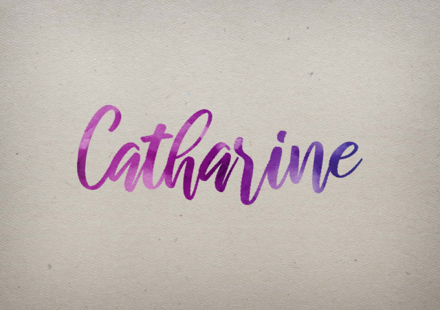 Free photo of Catharine Watercolor Name DP