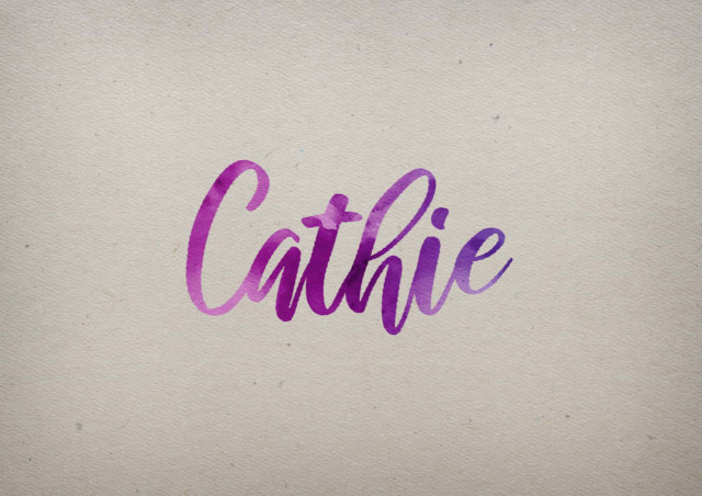 Free photo of Cathie Watercolor Name DP