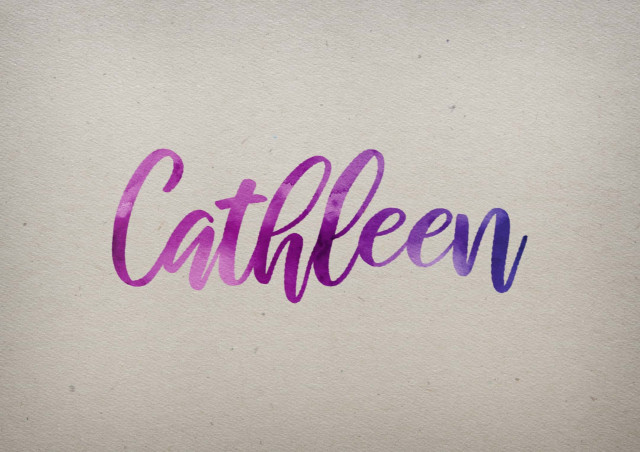 Free photo of Cathleen Watercolor Name DP