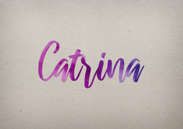 Free photo of Catrina Watercolor Name DP