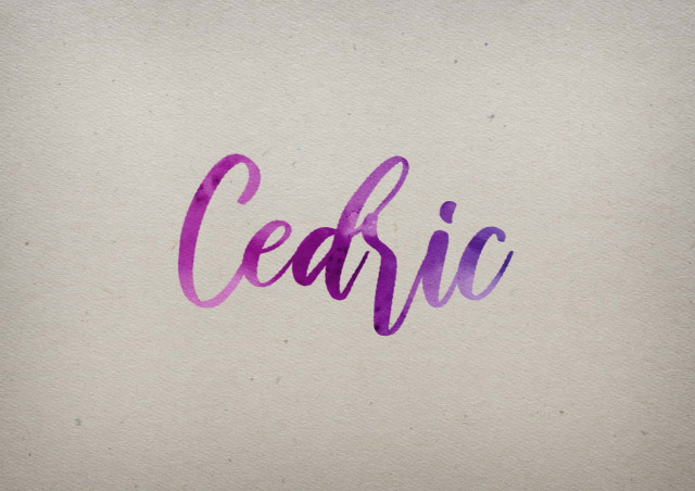 Free photo of Cedric Watercolor Name DP