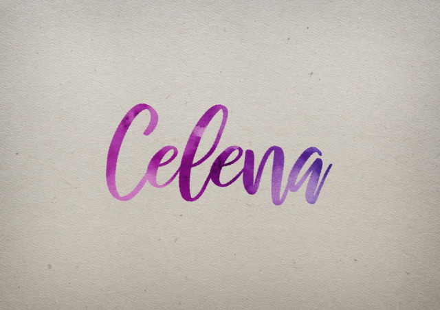 Free photo of Celena Watercolor Name DP