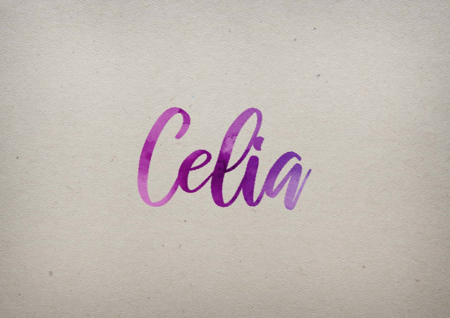 Free photo of Celia Watercolor Name DP