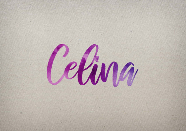 Free photo of Celina Watercolor Name DP