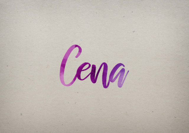 Free photo of Cena Watercolor Name DP