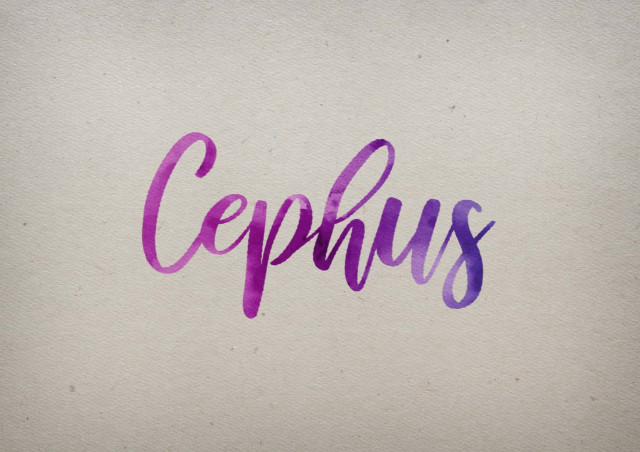 Free photo of Cephus Watercolor Name DP