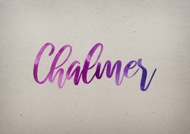 Free photo of Chalmer Watercolor Name DP