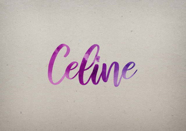 Free photo of Celine Watercolor Name DP