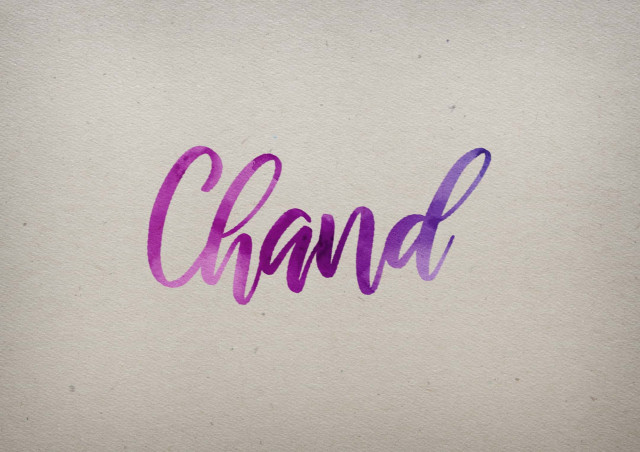 Free photo of Chand Watercolor Name DP