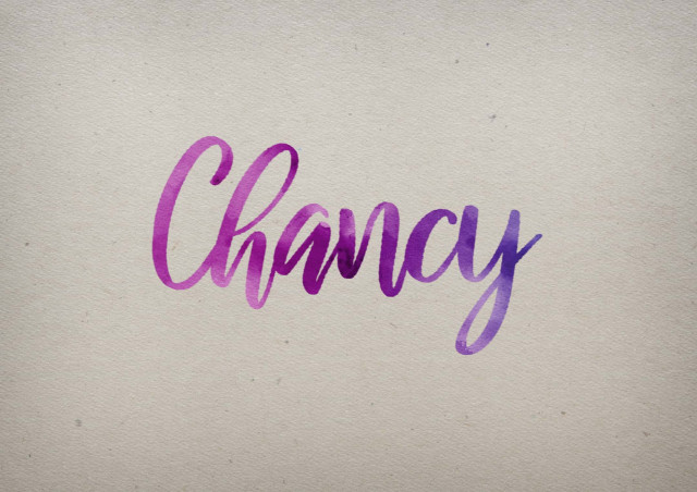 Free photo of Chancy Watercolor Name DP