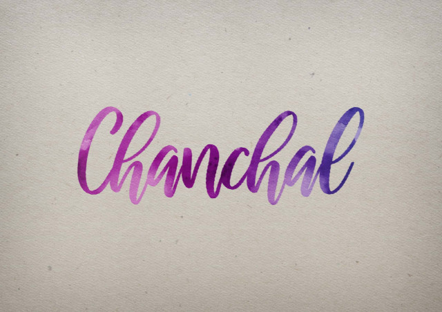 Free photo of Chanchal Watercolor Name DP