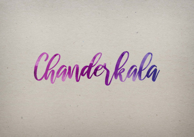Free photo of Chanderkala Watercolor Name DP