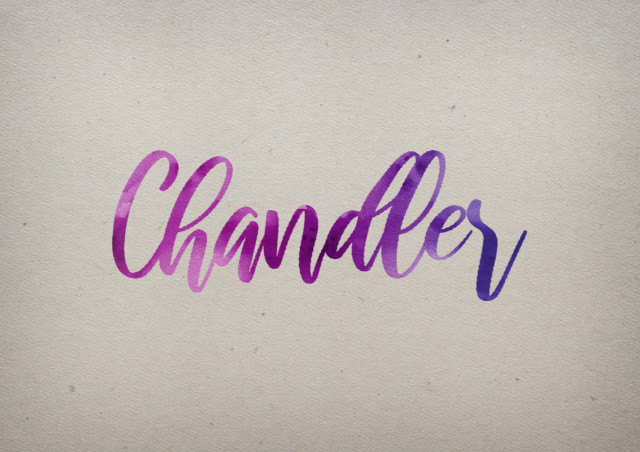 Free photo of Chandler Watercolor Name DP