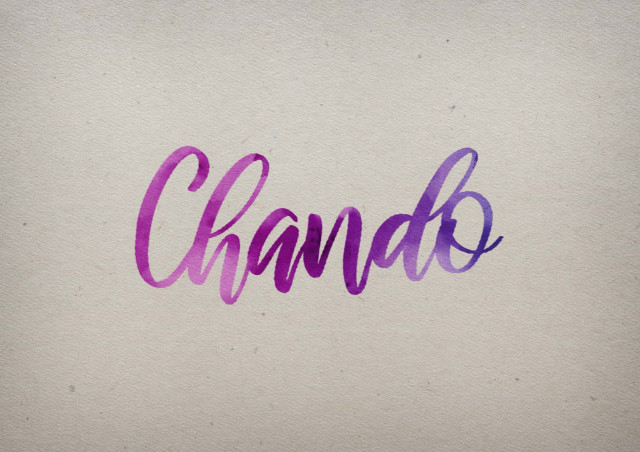 Free photo of Chando Watercolor Name DP
