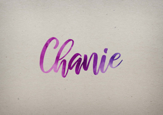 Free photo of Chanie Watercolor Name DP