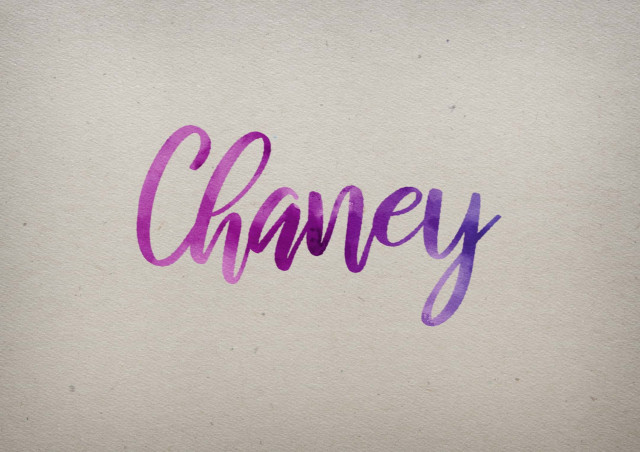 Free photo of Chaney Watercolor Name DP