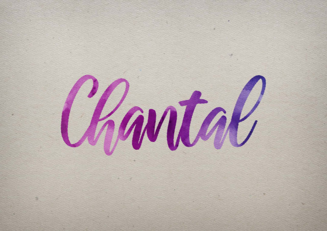 Free photo of Chantal Watercolor Name DP