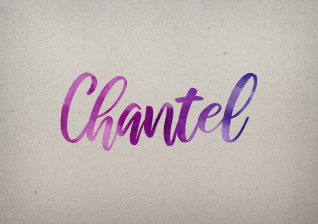 Free photo of Chantel Watercolor Name DP