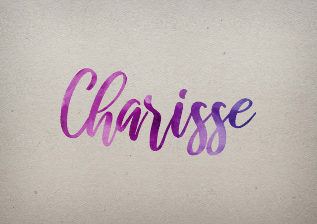 Free photo of Charisse Watercolor Name DP