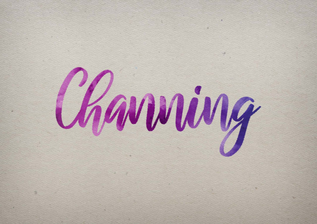 Free photo of Channing Watercolor Name DP