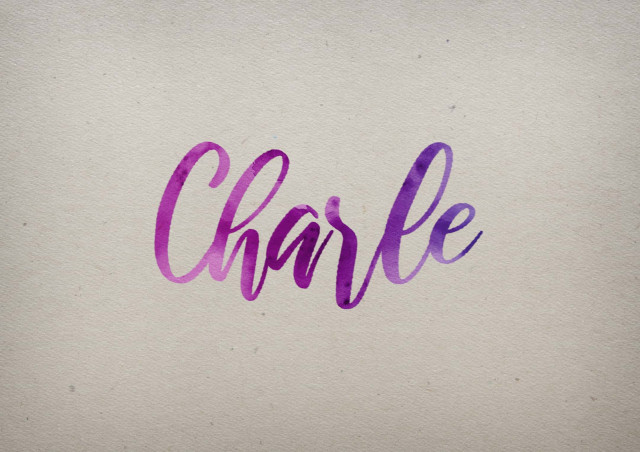 Free photo of Charle Watercolor Name DP