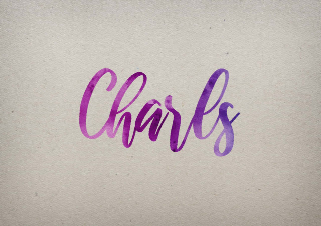 Free photo of Charls Watercolor Name DP